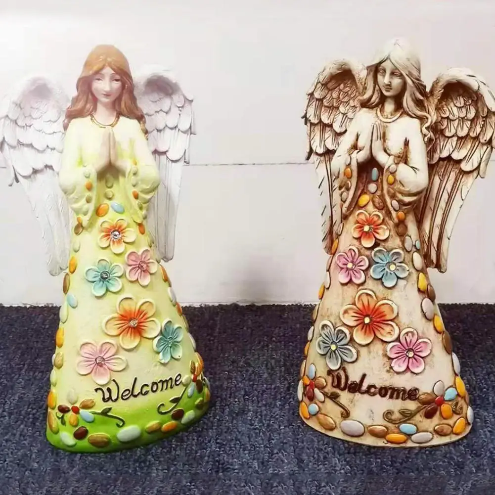 

Angel Statue Decoration Sun Energy Angel Resin Lamp LED Angel Statue Garden Decoration Angel Statue Home Decoration
