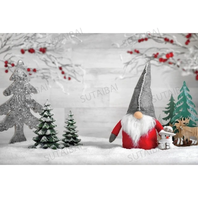 Merry Christmas Backdrop Tree Gift Socks Fireplace Baby Child Portrait Photo Backgrounds Poster Photography Photo Studio Props