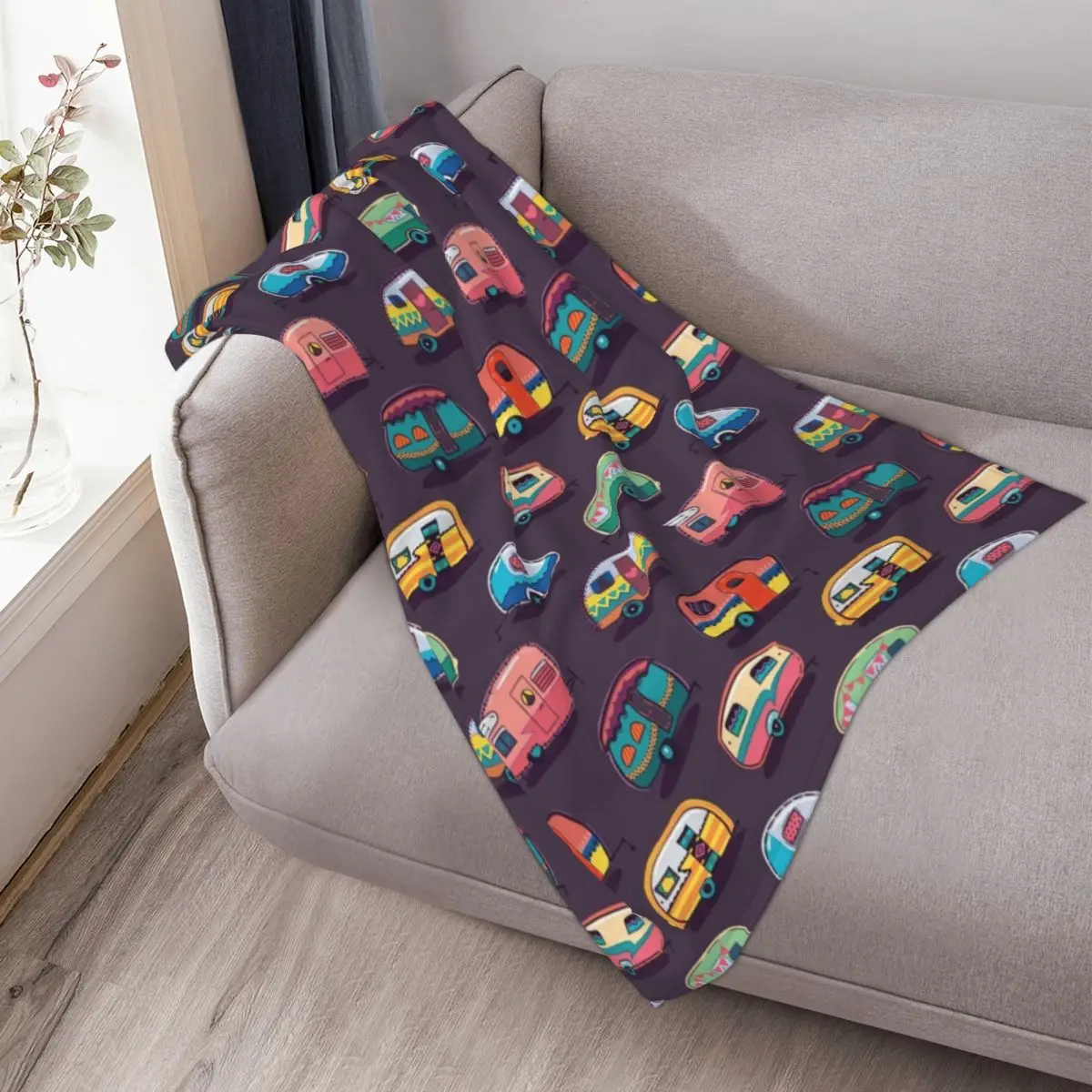 Флисовое одеяло Happy RV покрывало для телевизора дивана Фланелевое дома