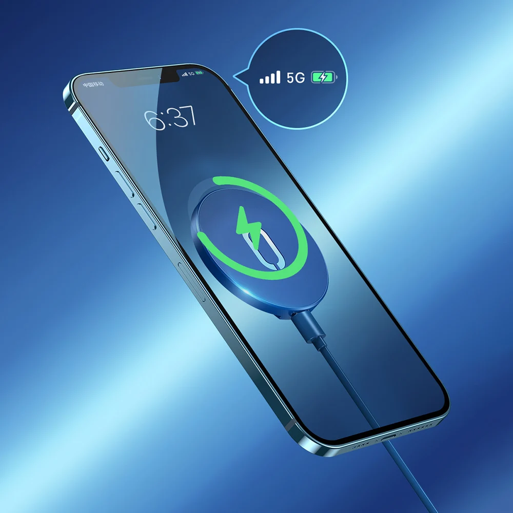 

15W Wireless Phone Charger Magnetic Universal Fast Charging Dock Stand For iPhone iPad Samsung Huawei Xiaomi Wireless Charger