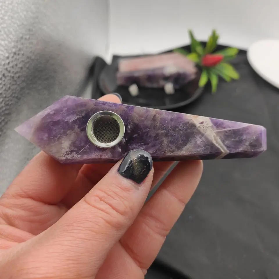 1 шт. натуральный камень и хрустальный фантазийный аметист кварц курительные