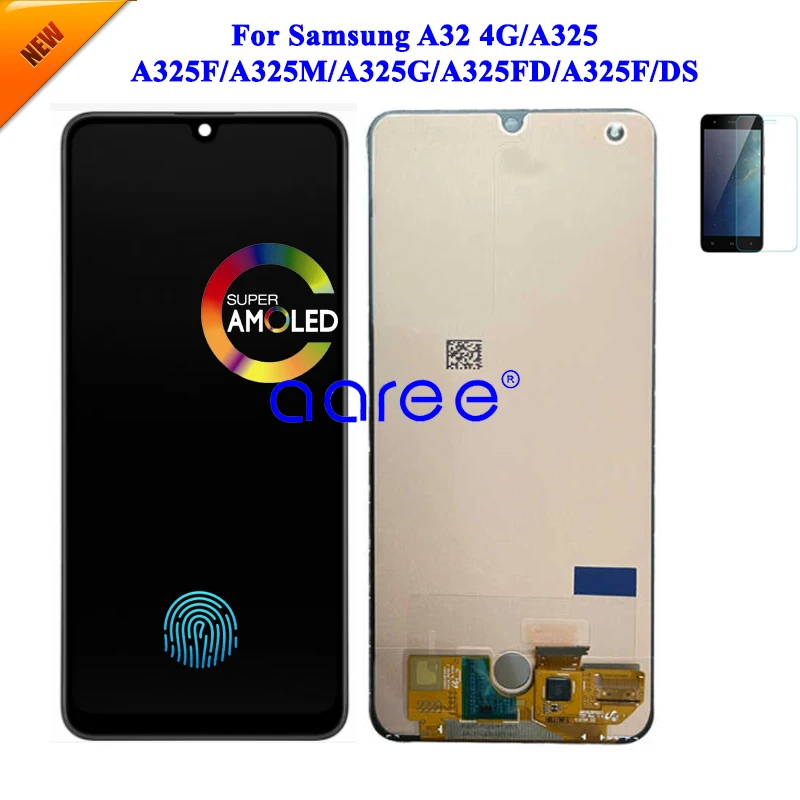 Super AMOMLED Оригинальный ЖК-дисплей для Samsung A32 A325F 4G ЖК-экран сенсорный дигитайзер в