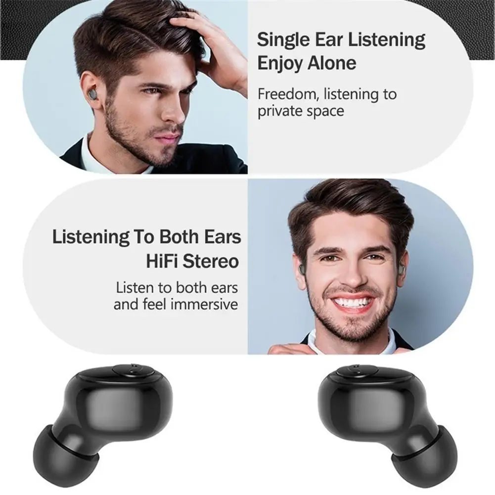 G6S наушники-вкладыши Tws Bluetooth наушники 8D стерео Беспроводной наушники мини Беспроводной наушники гарнитура с 3500 мА/ч, Мощность банк наушников