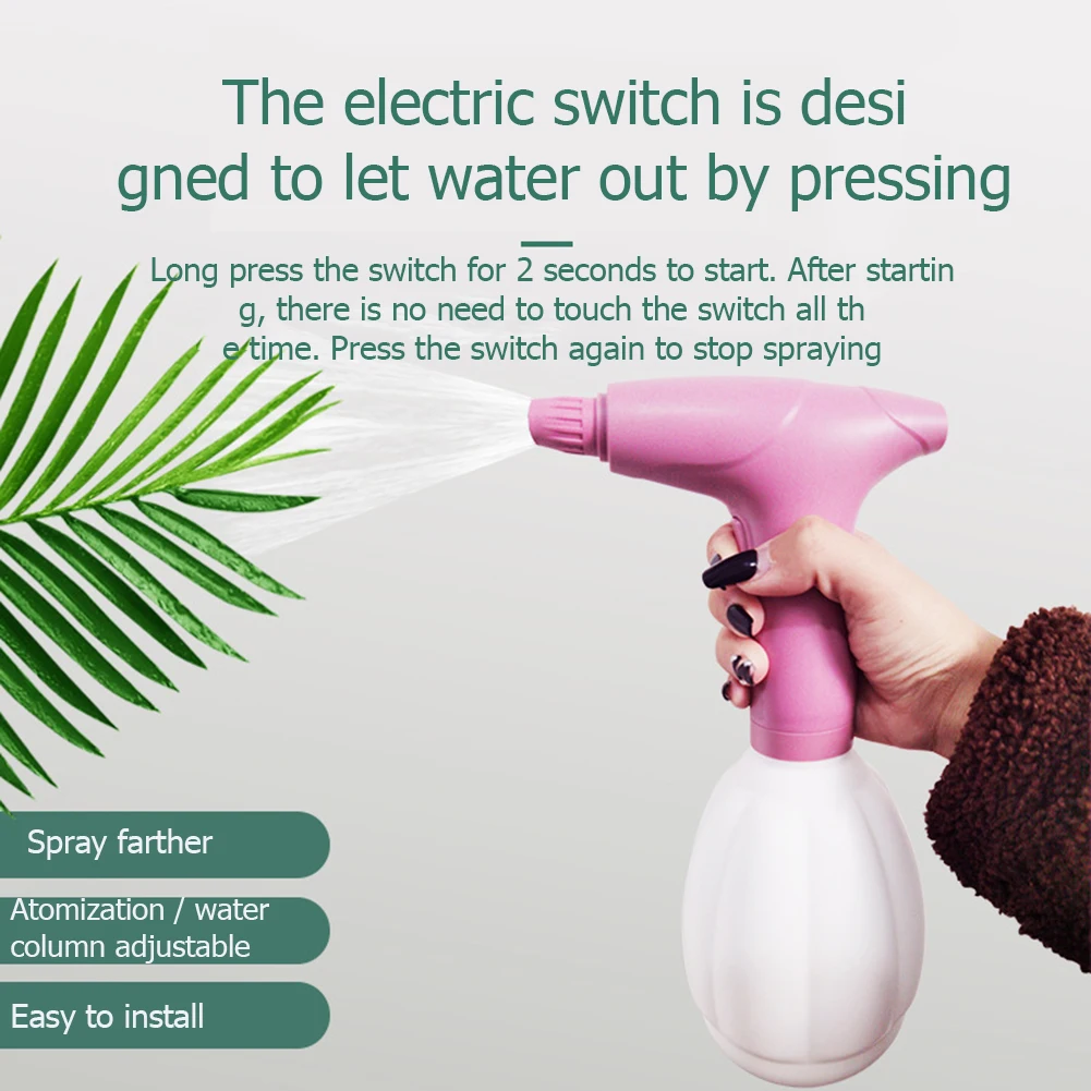 

Электрический пустая бутылочка с распылителем многоразового Лейка салон садовый инструмент Электрический Лейка зарядка через USB маленьки...