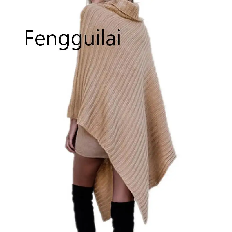 FENGGUILAI осенний Новый вязаный свитер женский большой размер нерегулярные наборы с