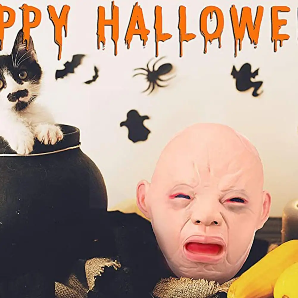 

Смайлик, плач, ребенок, лицо полного плача, детский дом, снаряжение, вечевечерние НКА с привидениями, Хэллоуин, латекс Y4o4