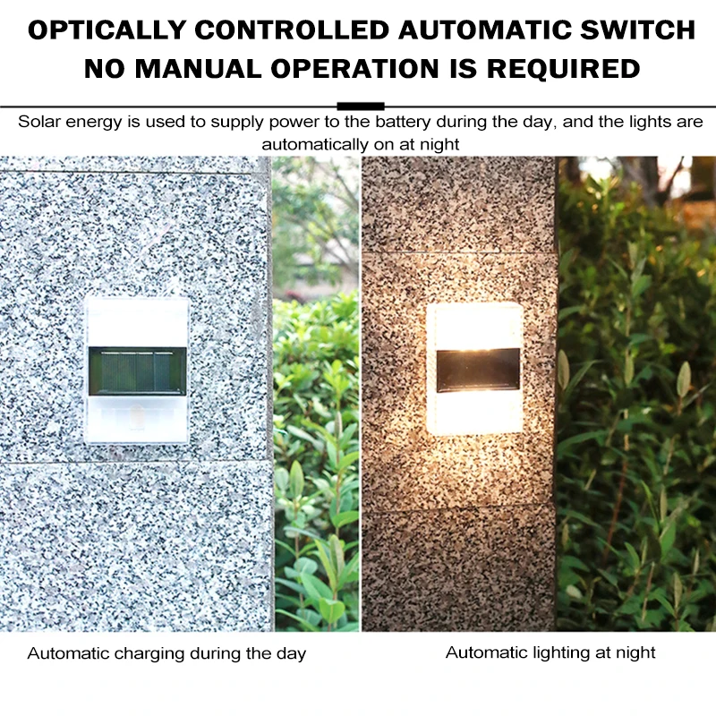 Водонепроницаемый садовый светильник на солнечной батарее без отверстий