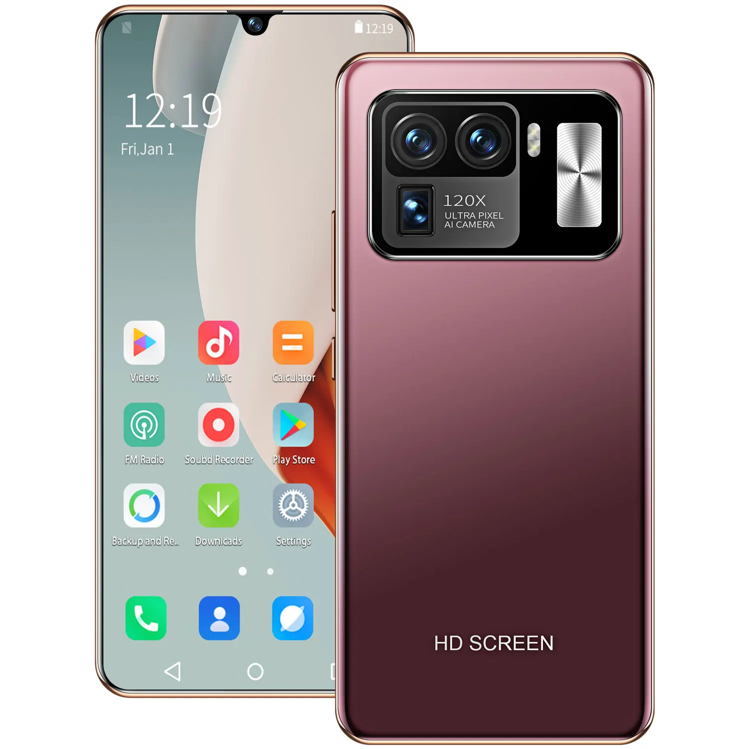 

M11 Ultra Global Edition Genuine HD 6.7-inch large screen 256G 6800mAh battery capacity large memory borderless smartphone