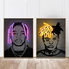 Знаменитый рэп хип-хоп Тревис Скотт XXXtentacion Картина на холсте уличный граффити постер музыкальная звезда рэпер Художественная печать Декор без светодиодов