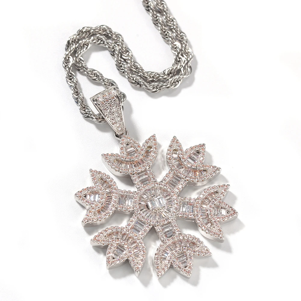 silver Шикарный Король на заказ снег Чешуйчатое ожерелье хип-хоп полный Iced Out кубического циркония Золото Серебро CZ камень - Окраска металла: silver