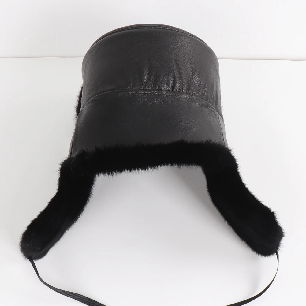 Новое поступление Мужская Роскошная шапка из 100% натурального меха норки зимняя