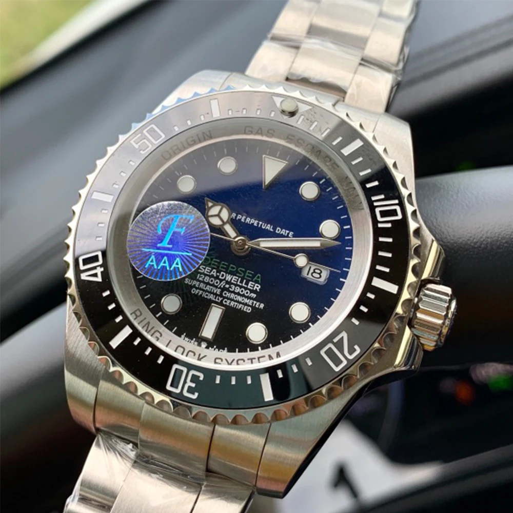 

Good quality Black Deep Blue Dial Eta Cal 2813 116660 Automatic Mens Watch