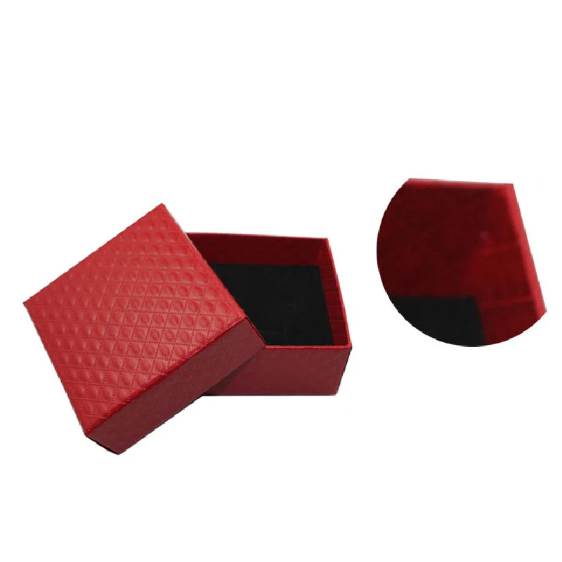 

Square Jewelry Box Jewelry Display Ring Necklace Earring Bracelet Paper Bag Wedding Date Jewelry Gift Box Wholesale 2020