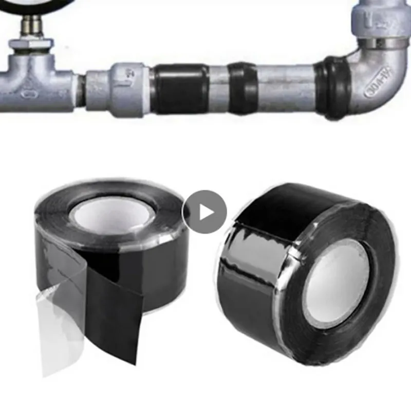 Лента водонепроницаемая для ремонта труб Самоуплотняющаяся лента утечек