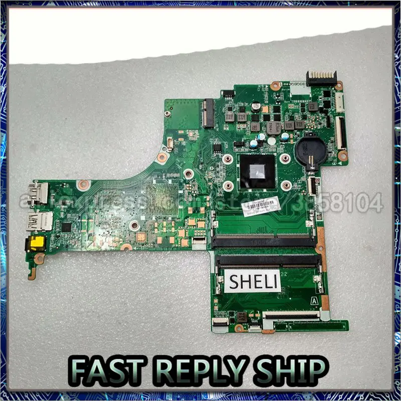 Материнская плата для ноутбука sheli HP 15 AB A4 6210 CPU 809335 601 501 001 DA0X22MB6D0 ноутбук ПК