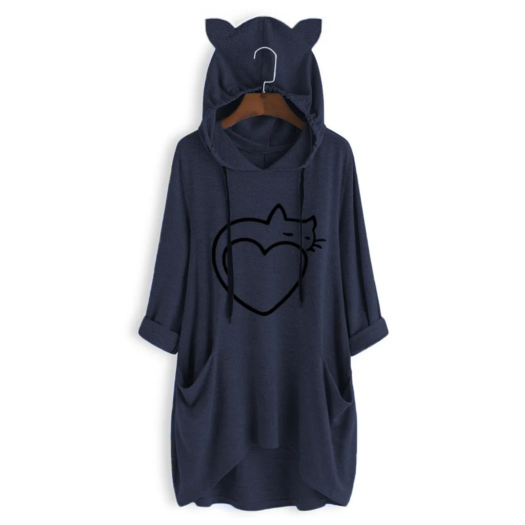 

Женский пуловер с длинным рукавом и графическим принтом, осень 2021