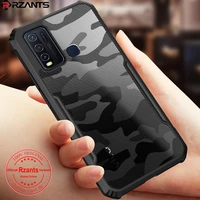 rzants for vivo y50 y30 vivo y17 y19 y20 y51 case camouflage airbag shockproof casing transparent phone shell funda soft cover