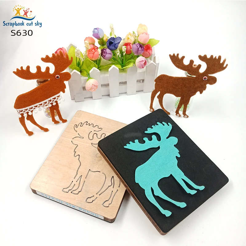 

Reindeers S630 Muyu Wooden Mold Scrapbook Cutting Dies Suitable For Market General Machines