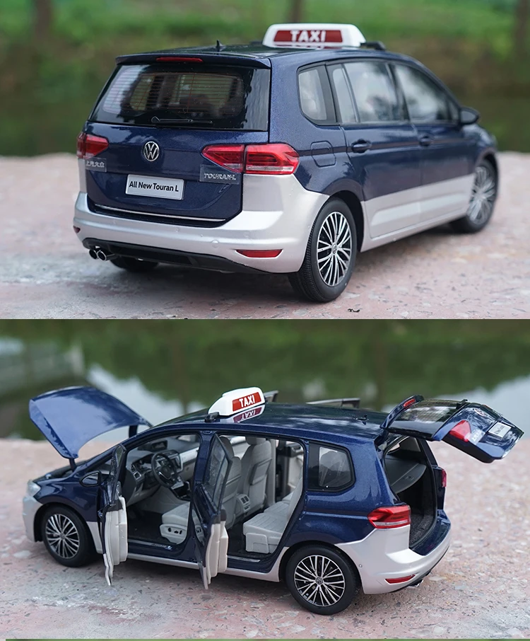 Изысканный подарок 1:18 Touran L сплава модель, моделирование литьем под давлением металлическая модель автомобиля, коллекция украшения