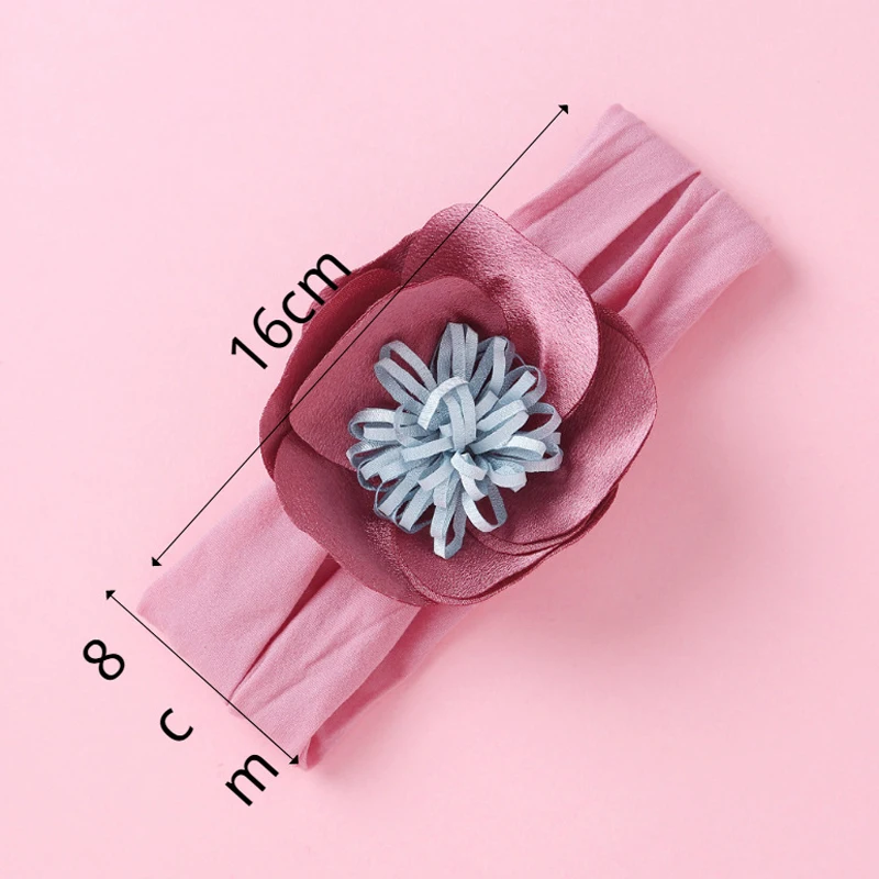 BalleenShiny-accesorios para el cabello de 8 colores para beb&eacute;, diadema sin rastro, banda el&aacute;stica de girasol para el cabello para ni&ntilde;os, tocado de princesa peque&ntilde;a-3