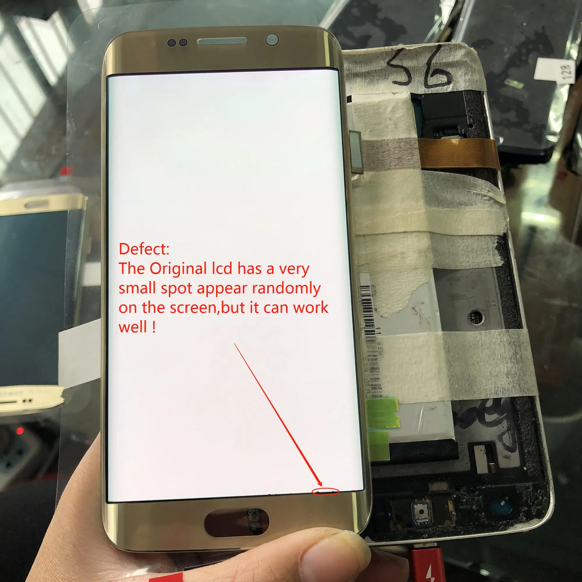ЖК дисплей и дигитайзер сенсорного экрана в сборе для Samsung Galaxy S6 Edge G925 G925F