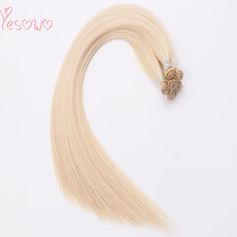Yesowo хит продаж 613 # индийские человеческие волосы Remy для наращивания ручная вязка