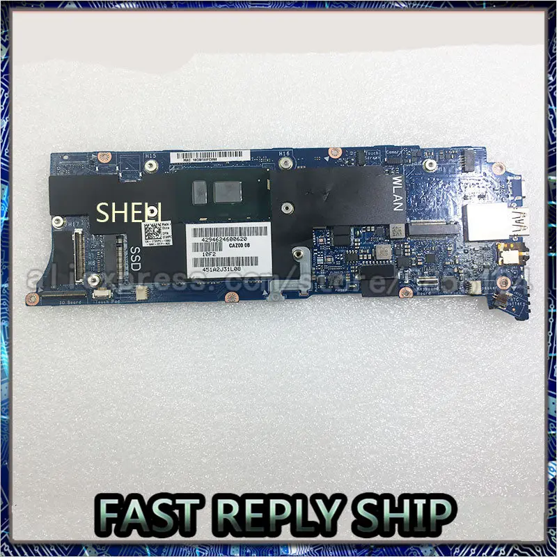 Материнская плата SHELI для ноутбука Dell XPS 13 9360 8 ГБ i5-7200U CPU CAZ00 LA-D841P T9VPC 0T9VPC CN-0T9VPC