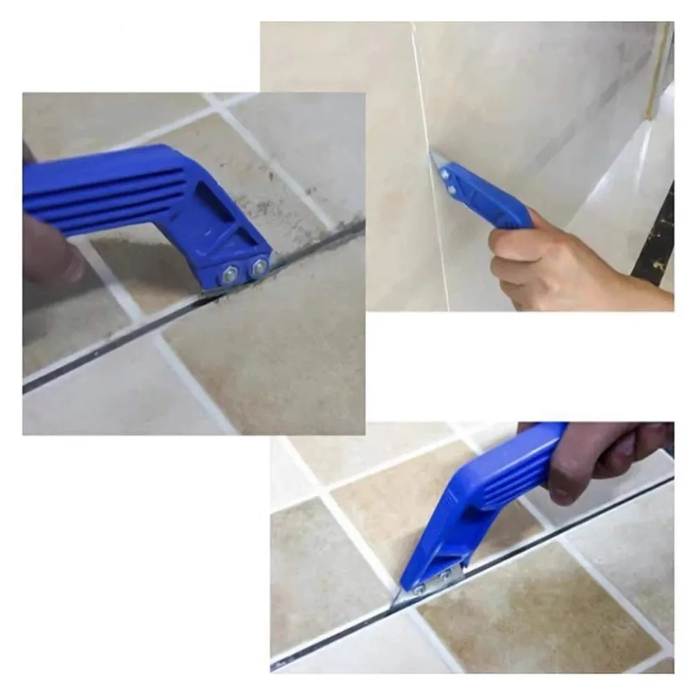 

1pc Tiling Tool Blue Cleaning For Tile Gap Grout Cleaning Grout Remover
