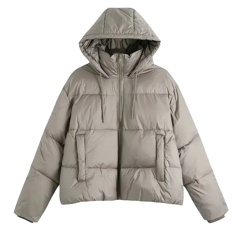 

Зимние винтажные женские толстые парки с капюшоном, хлопковая куртка с длинным рукавом, кардиган на молнии, женское теплое пальто с подклад...