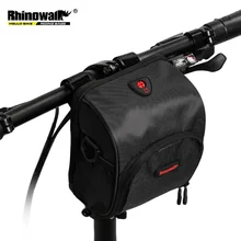 Rhinowalk Bicycle Bag Waterproof MTB Bike Front Frame Bag Bike Tube Folding Bag Bike Phone Holder Cycling Bag Bike Accessories