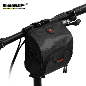 rhinowalk bicycle bag waterproof mtb bike front frame bag bike tube folding bag bike phone holder cycling bag bike accessories free global shipping