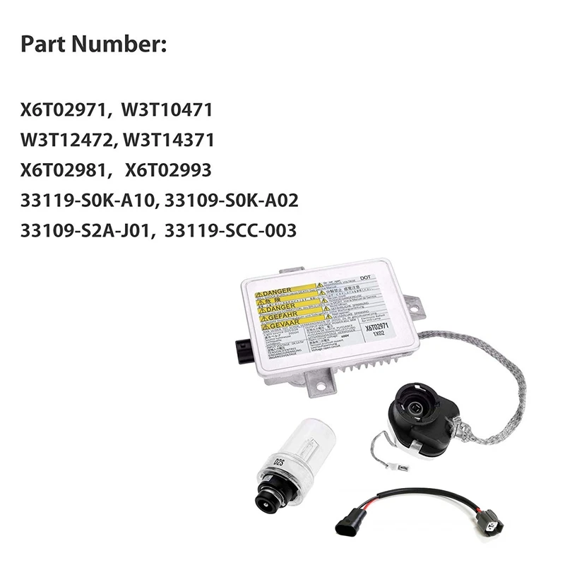 Ксеноновый балласт для фар X6T02971 W3T10471 X6T02991 33119 S0K A10 HID с воспламенителем и