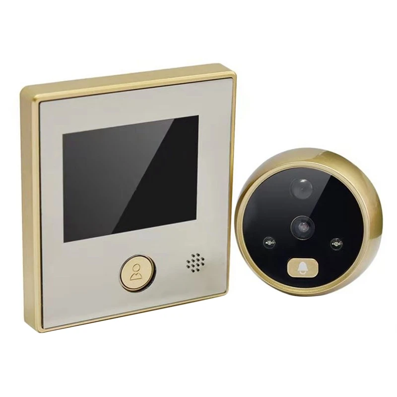 

C07 Doorbell Camera, Home Security Multi-Function 2.8-Inch LCD Display Peephole Door Surveillance Camera