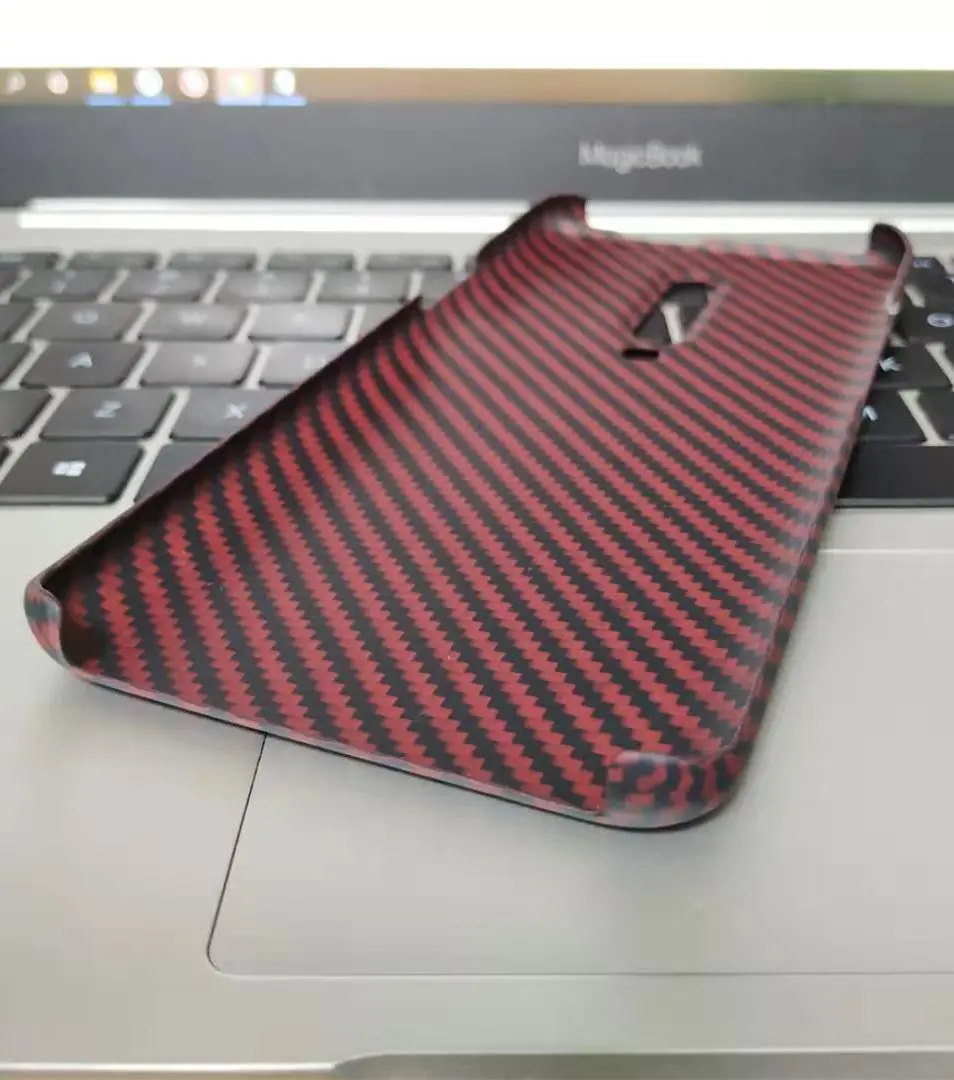 carbon case Red Защитный чехол из углеродного волокна для oneplus 7 pro, задняя крышка, бампер, Арамид, роскошный бренд, дизайн - Цвет: carbon case Red