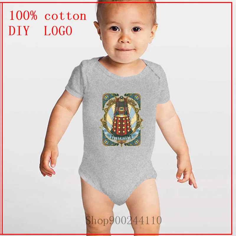 Новый боди Dalek Doctor Who DR WHO exterminate с принтом Детская летняя одежда комбинезон