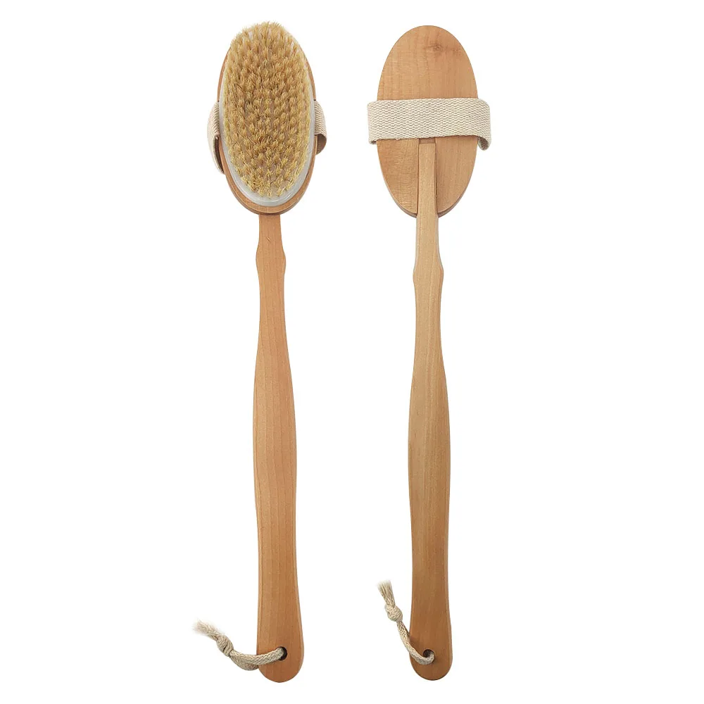 

Натуральный щетка для ванны из натуральной щетины деревянный корпус Maasage здравоохранения щетка для мытья тела Maasage здравоохранения щетка д...