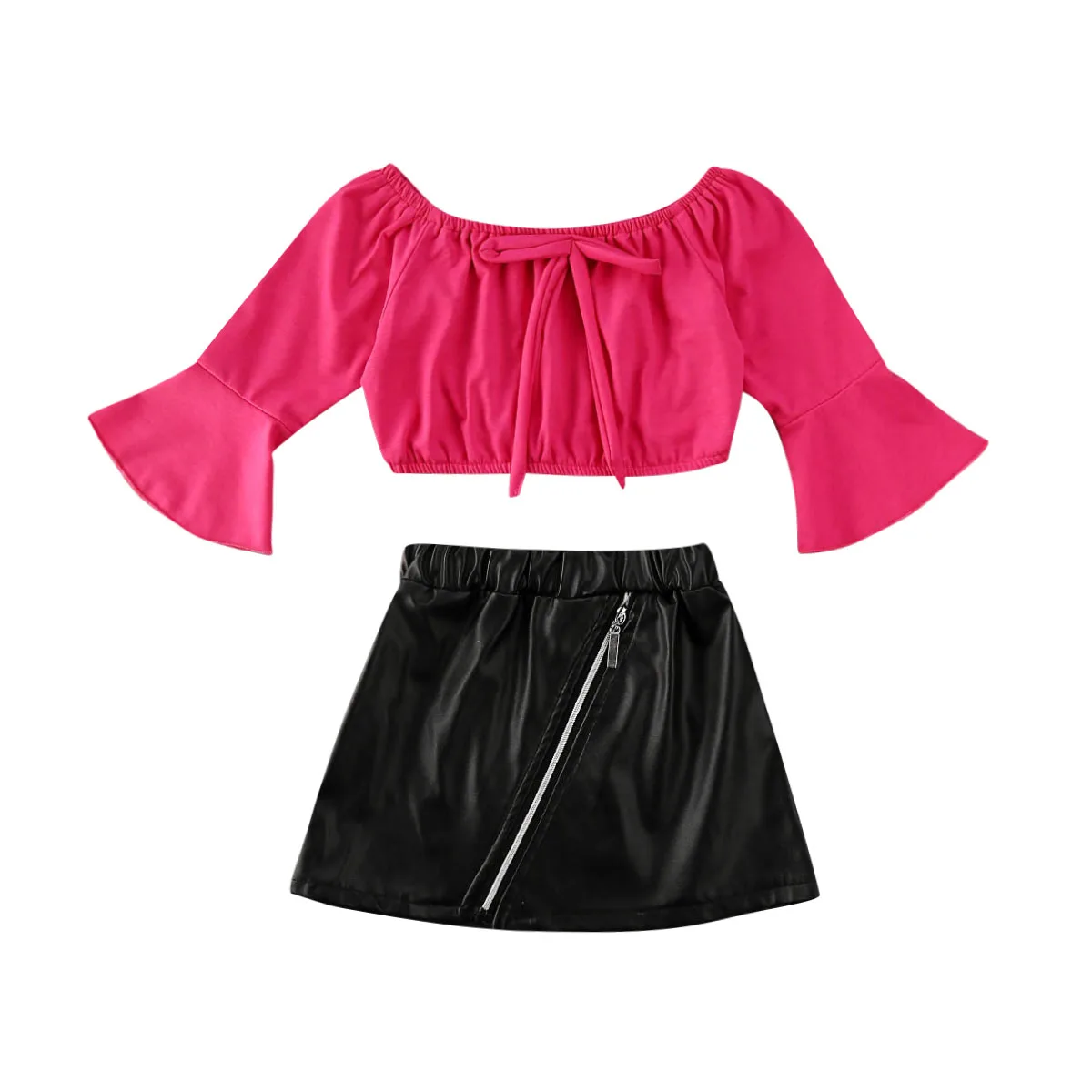 Одежда для девочек коллекция 2020 года топы с длинными рукавами маленьких футболка