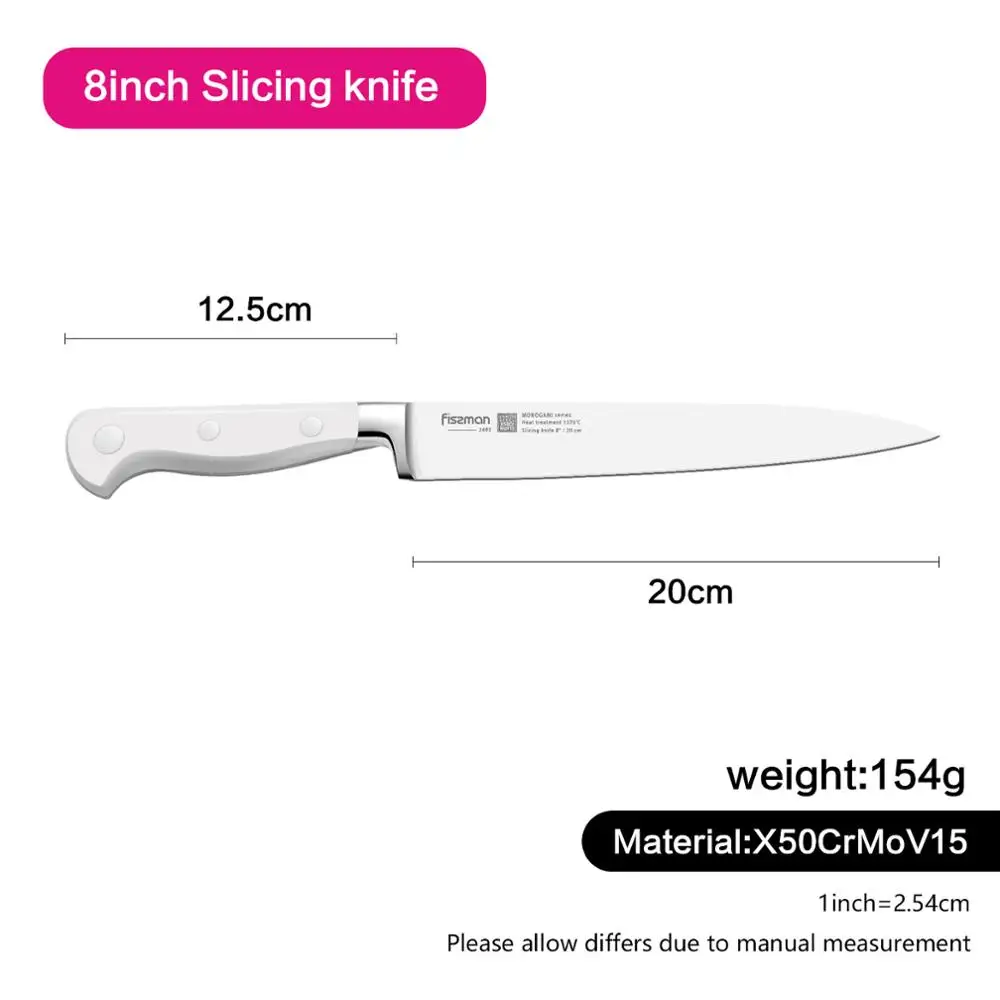 Кухонный нож FISSMAN Germen из стали, серия MONOGAMI, нож для нарезки сыра Santoku, обвалочный нож для очистки сыра - Цвет: Model 2493