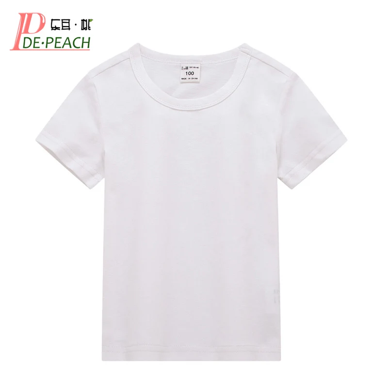 Де персик 2021 Детская летняя футболка с короткими рукавами из хлопка для