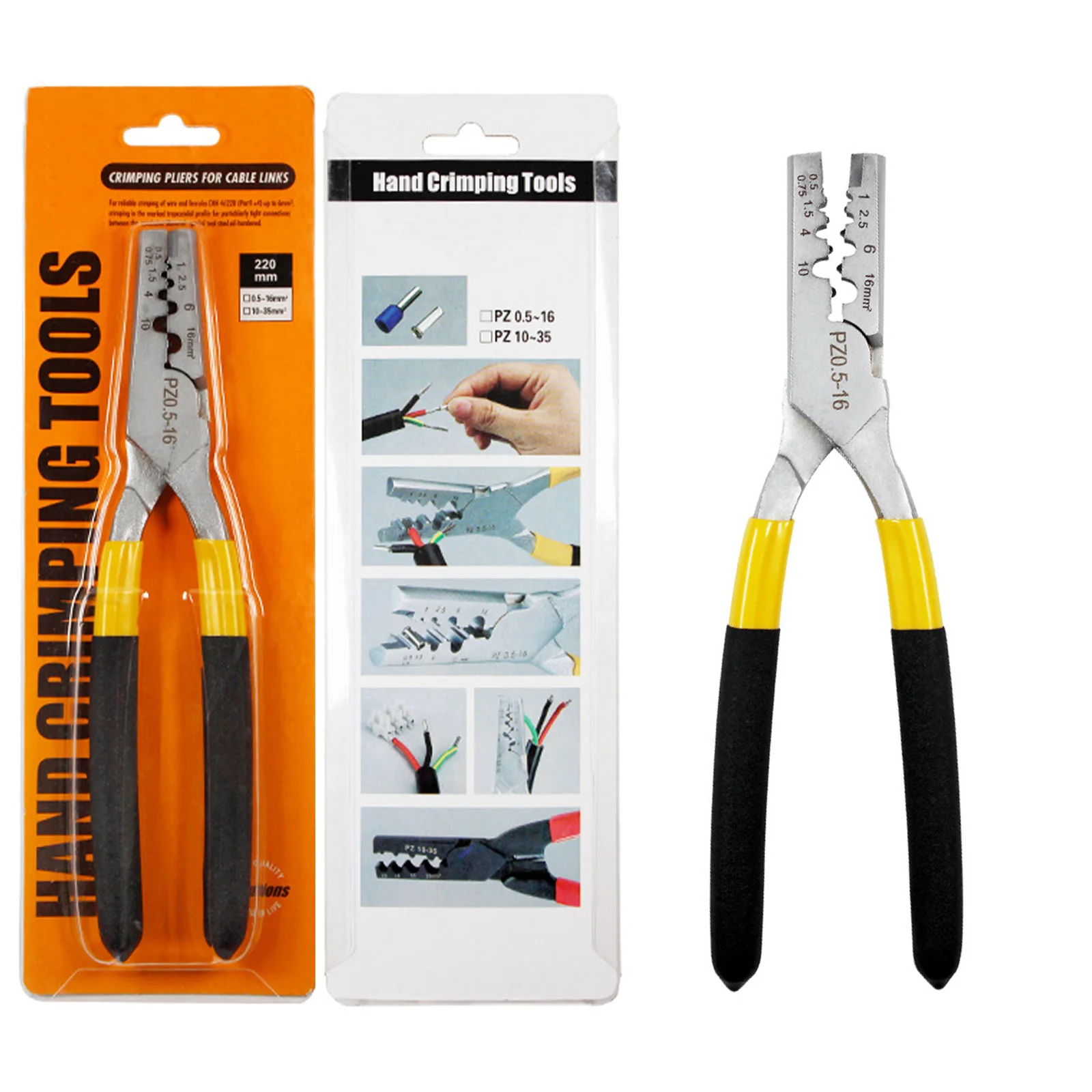 

Small Crimper Pliers 0.25-35mm Germany Style Electrical Bootlace Terminal Ve Crimping Tools