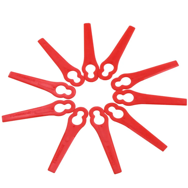 

Пластиковые лезвия для триммера для травы, запасные лезвия для газонокосилки, садовые аксессуары, 10 шт.