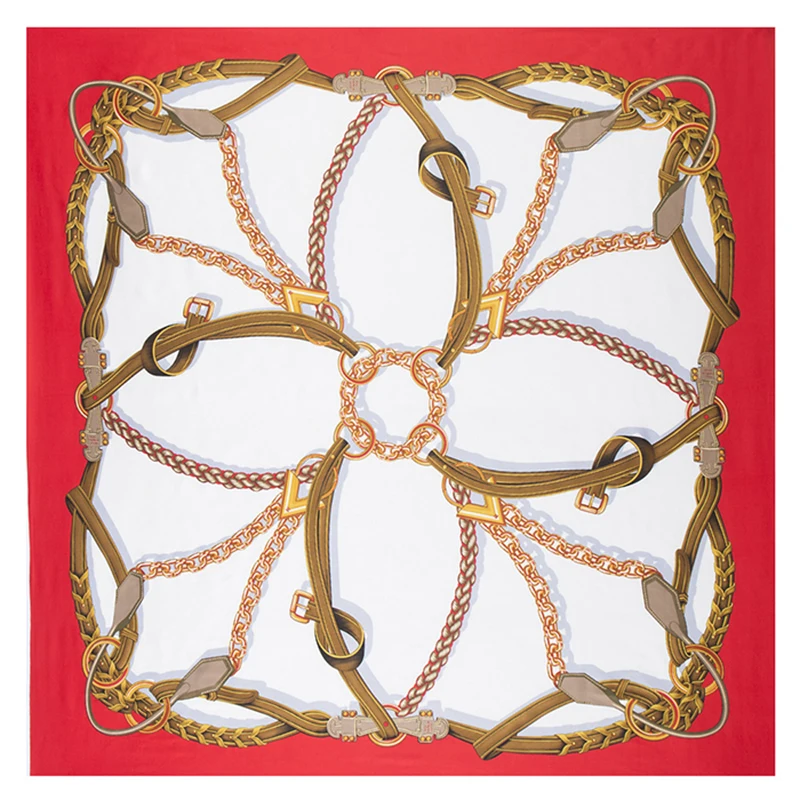 Роскошный брендовый саржевый хиджаб-шарф 130*130 см большие квадратные шаль с