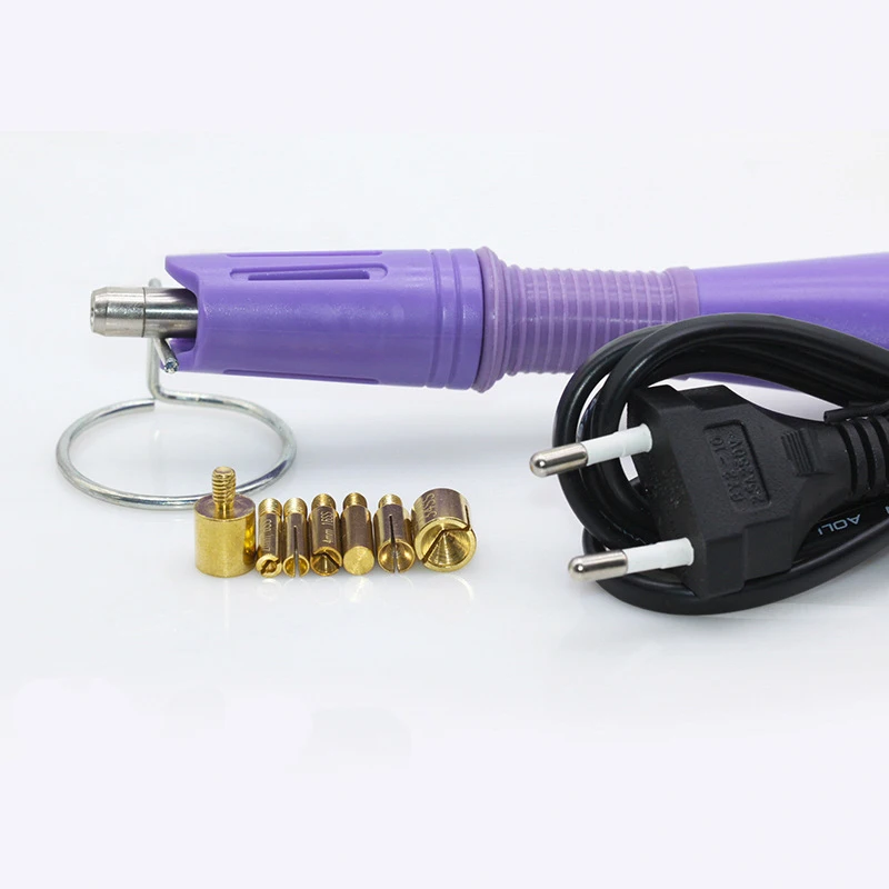 Быстрый нагрев ЕС BS plug выбор горячей фиксации Стразы аппликатор 7 наконечников Утюг-на термофиксации инструмент пистолет для одежды свадебное платье