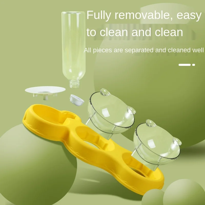 Для домашней собаки двойные чаша автоматическая Питьевая Бутылка для собак