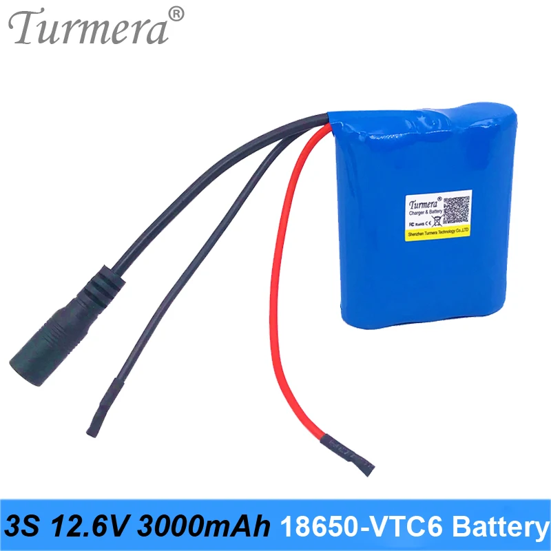 Литий ионный аккумулятор US18650VTC6 3S 10 8 В 12 6 3000 мА · ч 30 А 40 BMS для