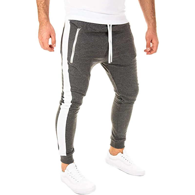 

Mens Joggers Casual Pants Fitness Men Tracksuit Bottoms Skinny Sweatpants Trousers Black Gyms Jogger Track Pants