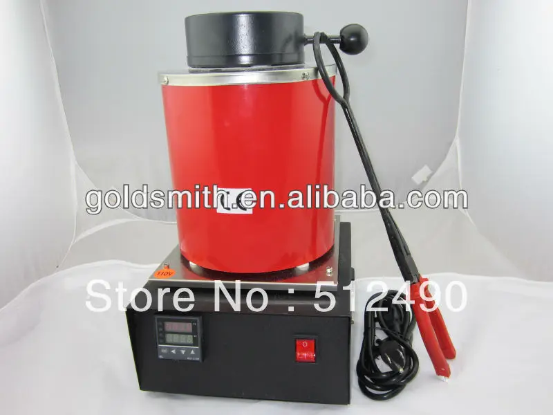 Diy 220V High Efficiency melting furnace gold melting machine for jeweler  with extra 1pc 2kg crucible