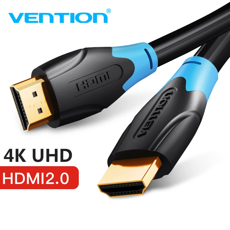Vention HDMI кабель 4K HDR позолоченный папа-папа HDMI 2,0 V 1080P 3D для проектора PS3 HD lcd Apple tv компьютерный кабель HDMI