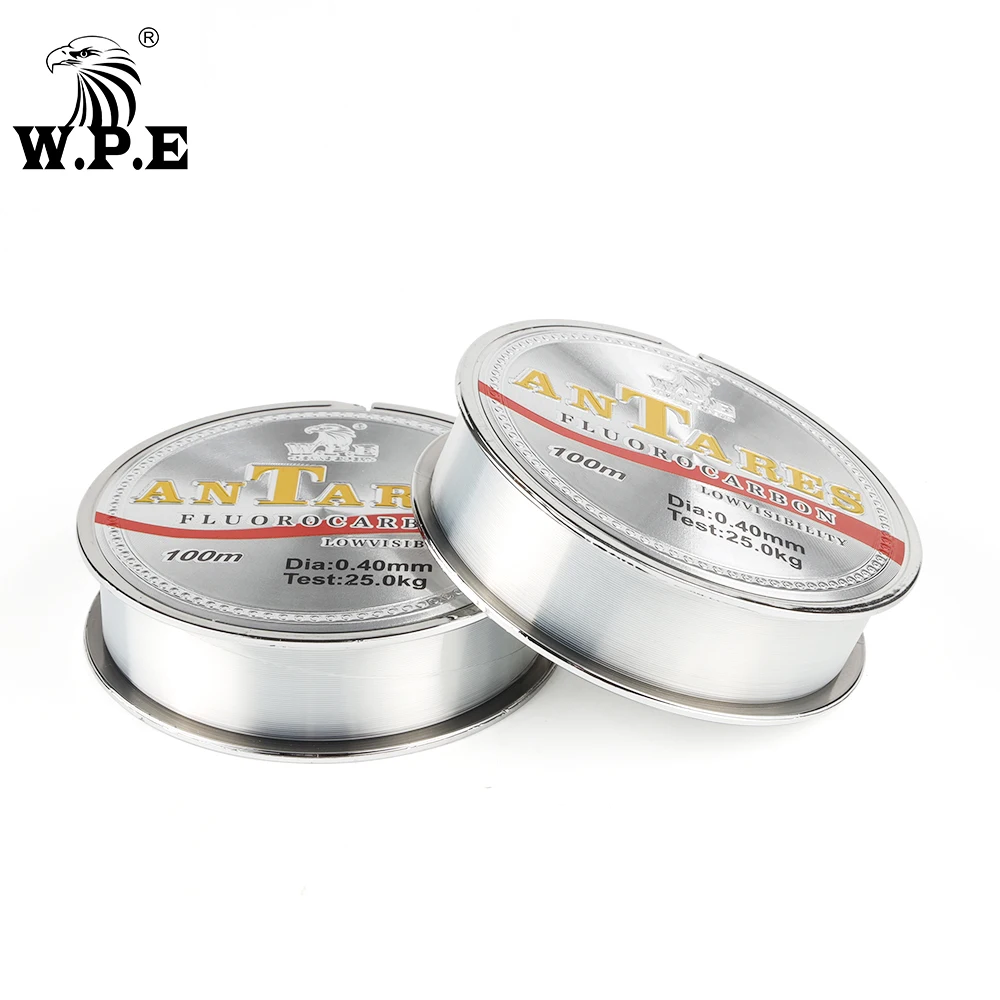 W.P.E Brand New ANTEROS Fishing Line 0.20mm-0.60mm Fluorocarbon Coated Fishing Line 100m 10KG-41KG Carbon Fiber for Carp Fishing