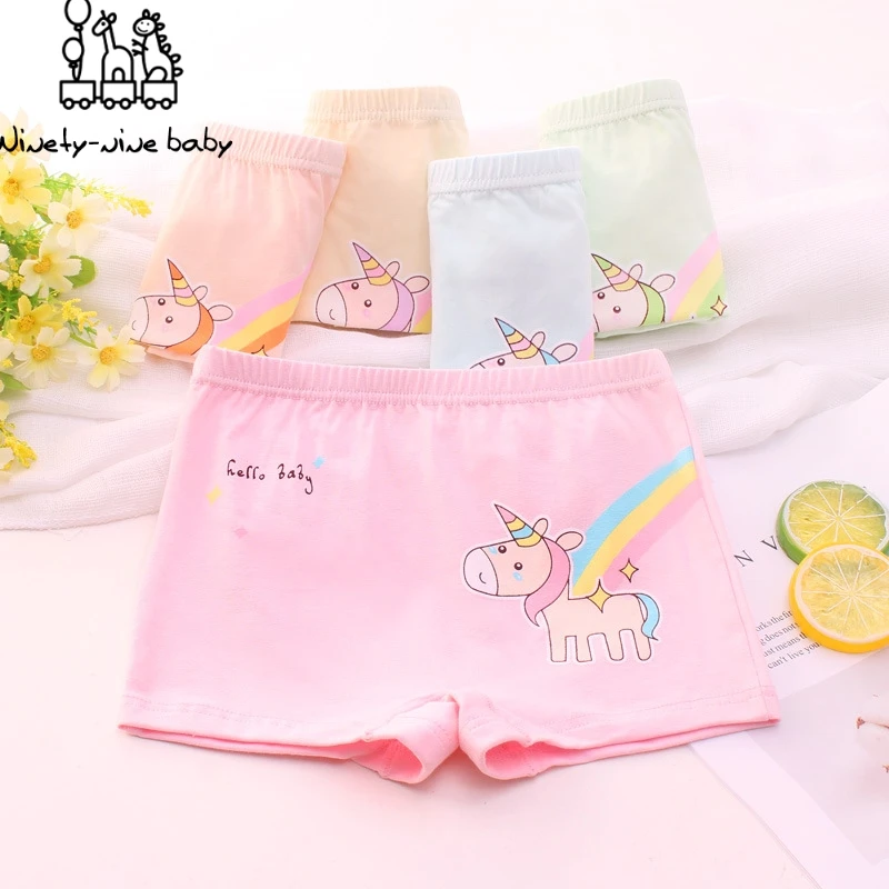 

5 шт./Лот, хлопковые трусы для девочек